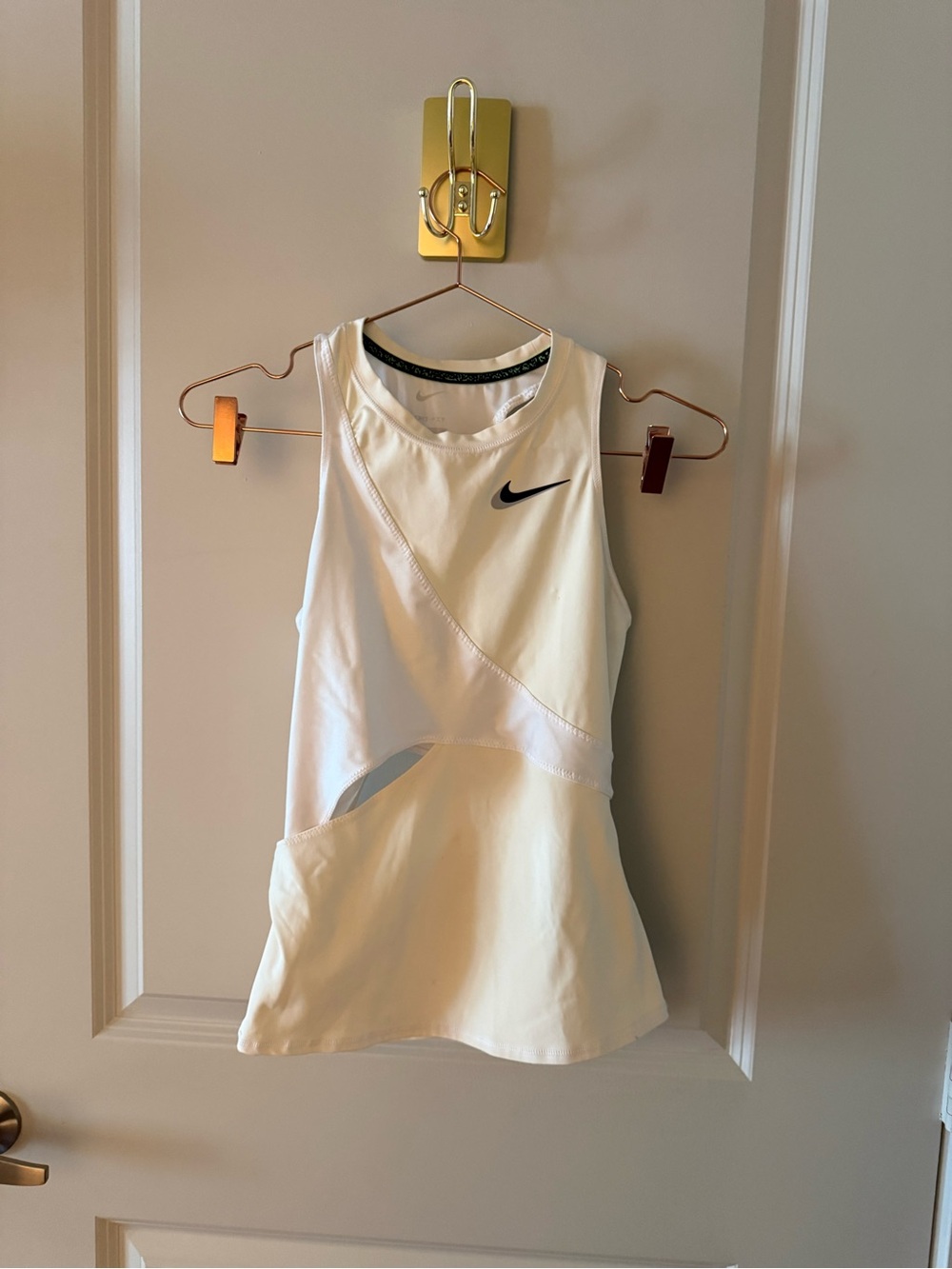NikeCourt 2022 Paris Slam Dri-FIT Cutout Tennis Tank XS Coconut Milk - Picture 2 of 7